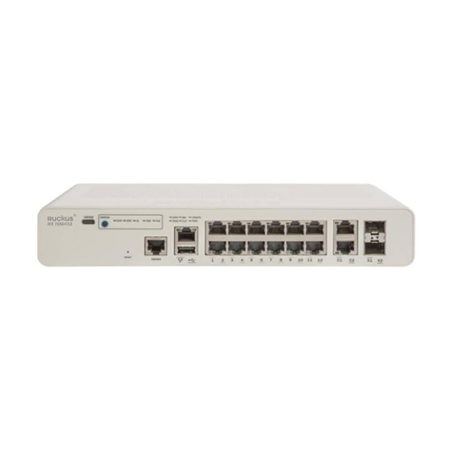 【良品】Ruckus ICX 7150-C12P 12ポート Brocade Ruckus ICX7150-C12P 12 Port 1G SFP POE Switch | B2B | Blackwire